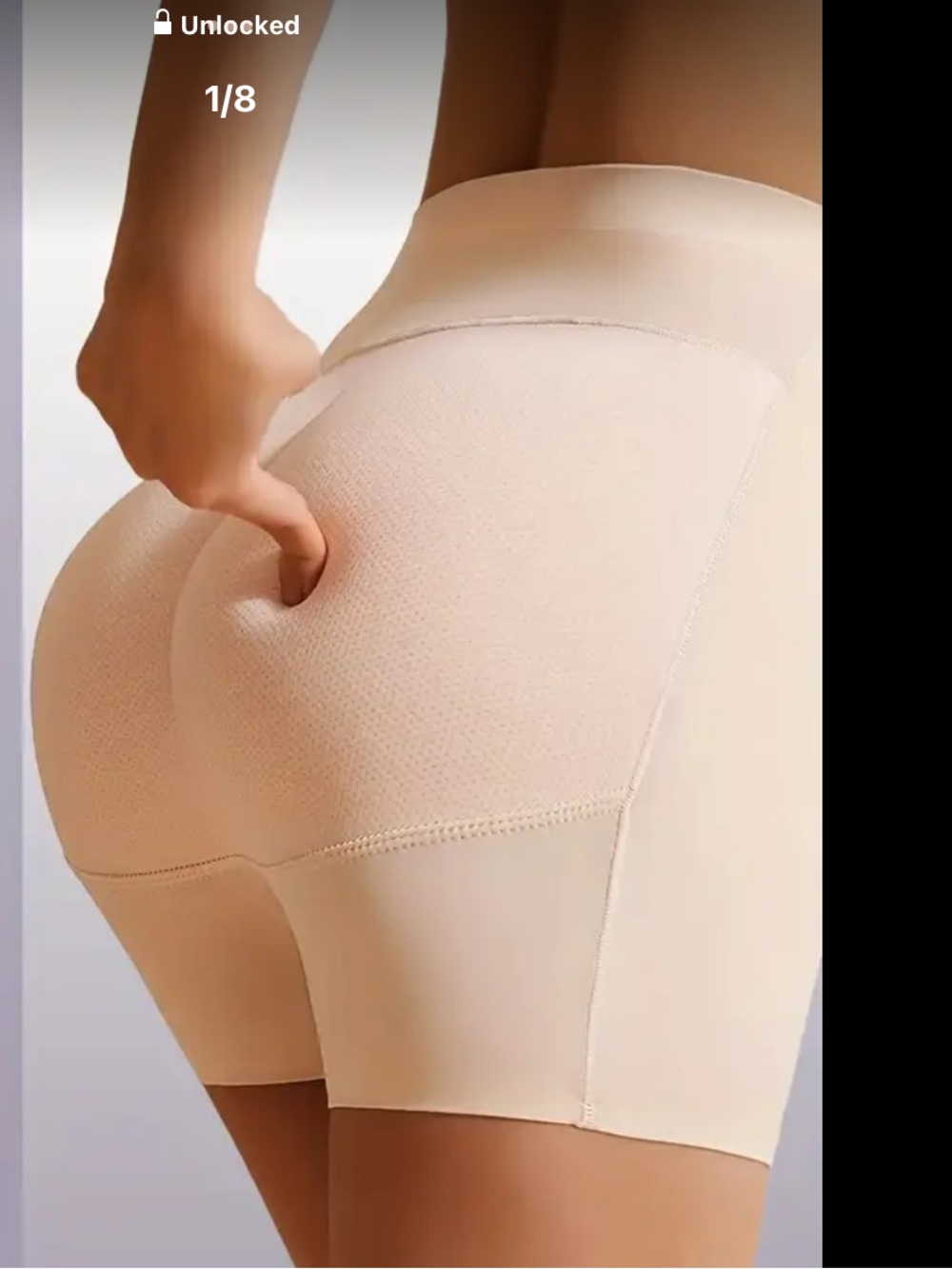 NWT Padded Shaping Short - Nude, XL